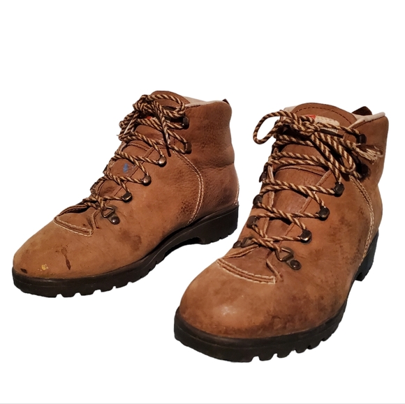 Vintage Raichle Brown Leather Mountaineering Hiker Boots Women's Size 7.5M - Picture 5 of 11